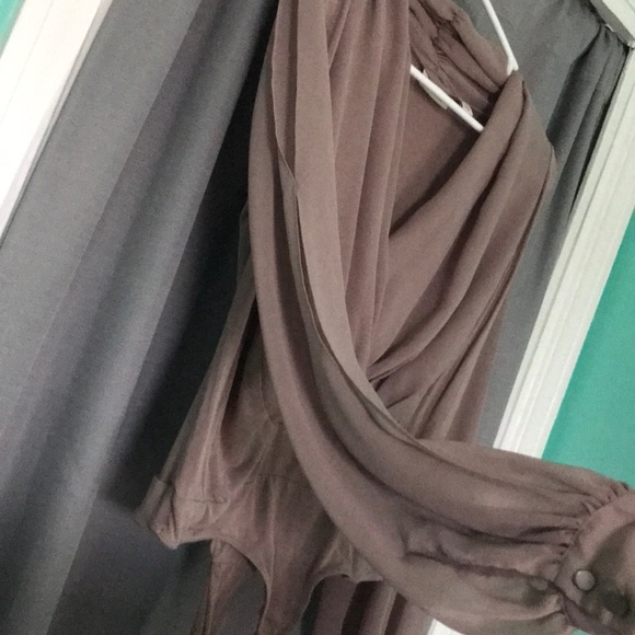 Tan long sleeved bodysuit 🚨 - Picture 2 of 6